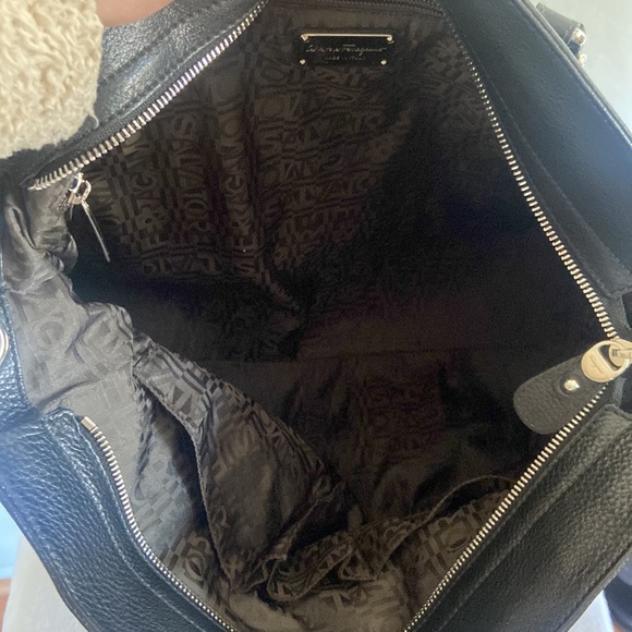 Salvatore Ferragamo Pebbled Leather Satchel/Crossbody - Picture 3 of 11